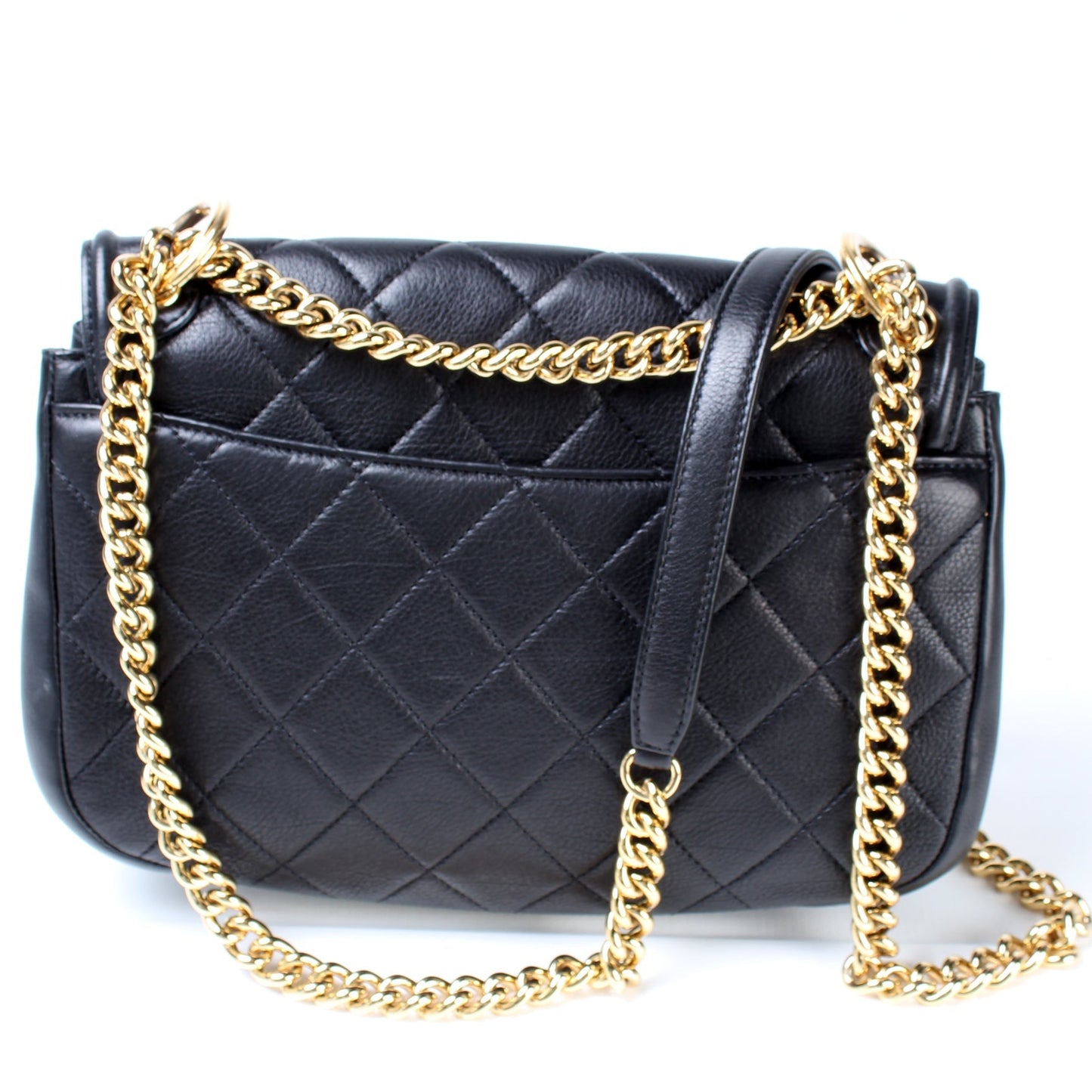 Chanel Underline Flap Quilted Calfskin 28M Handbag