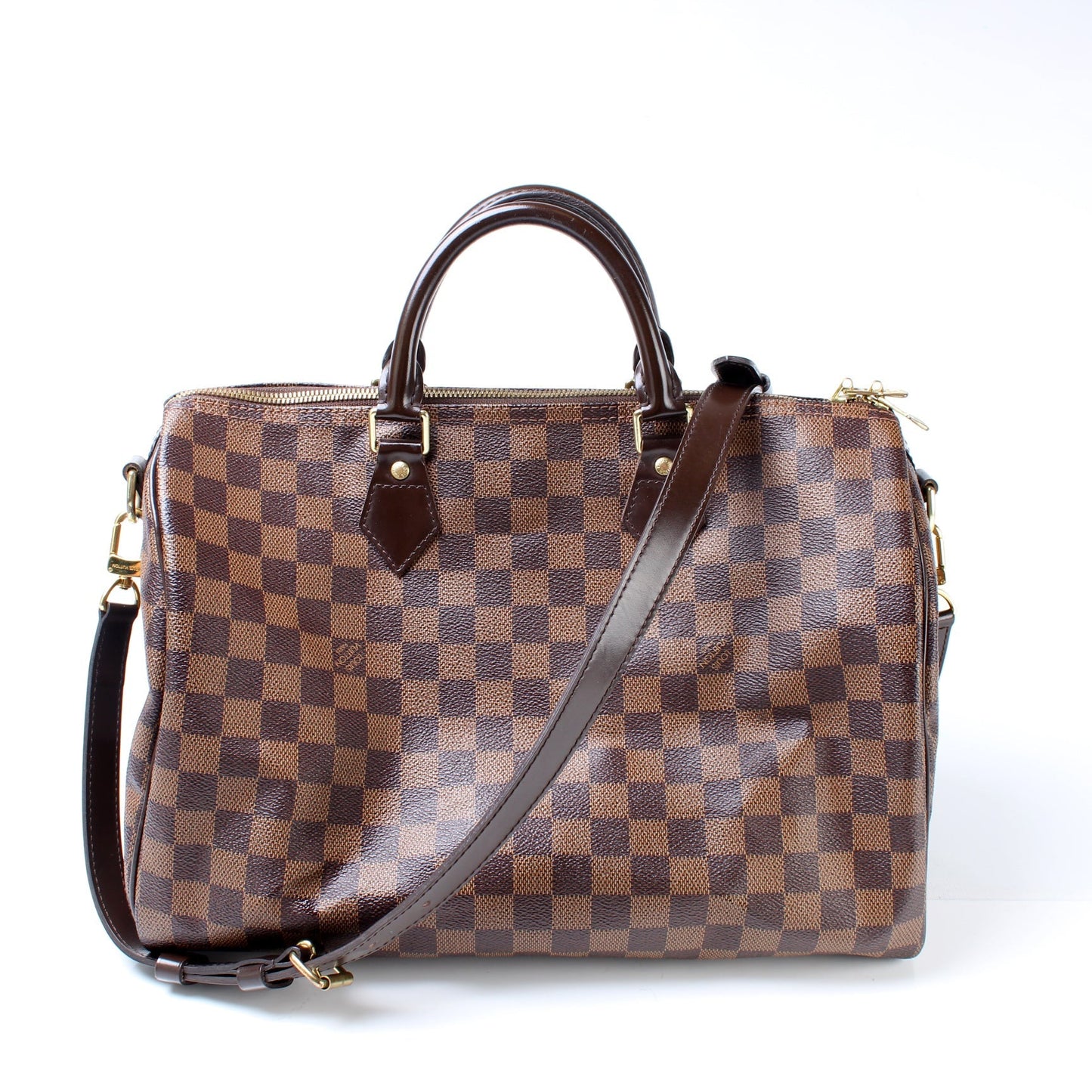 Louis Vuitton Speedy 35 Bandouliere Ebene Damier Handbag Ebene 1