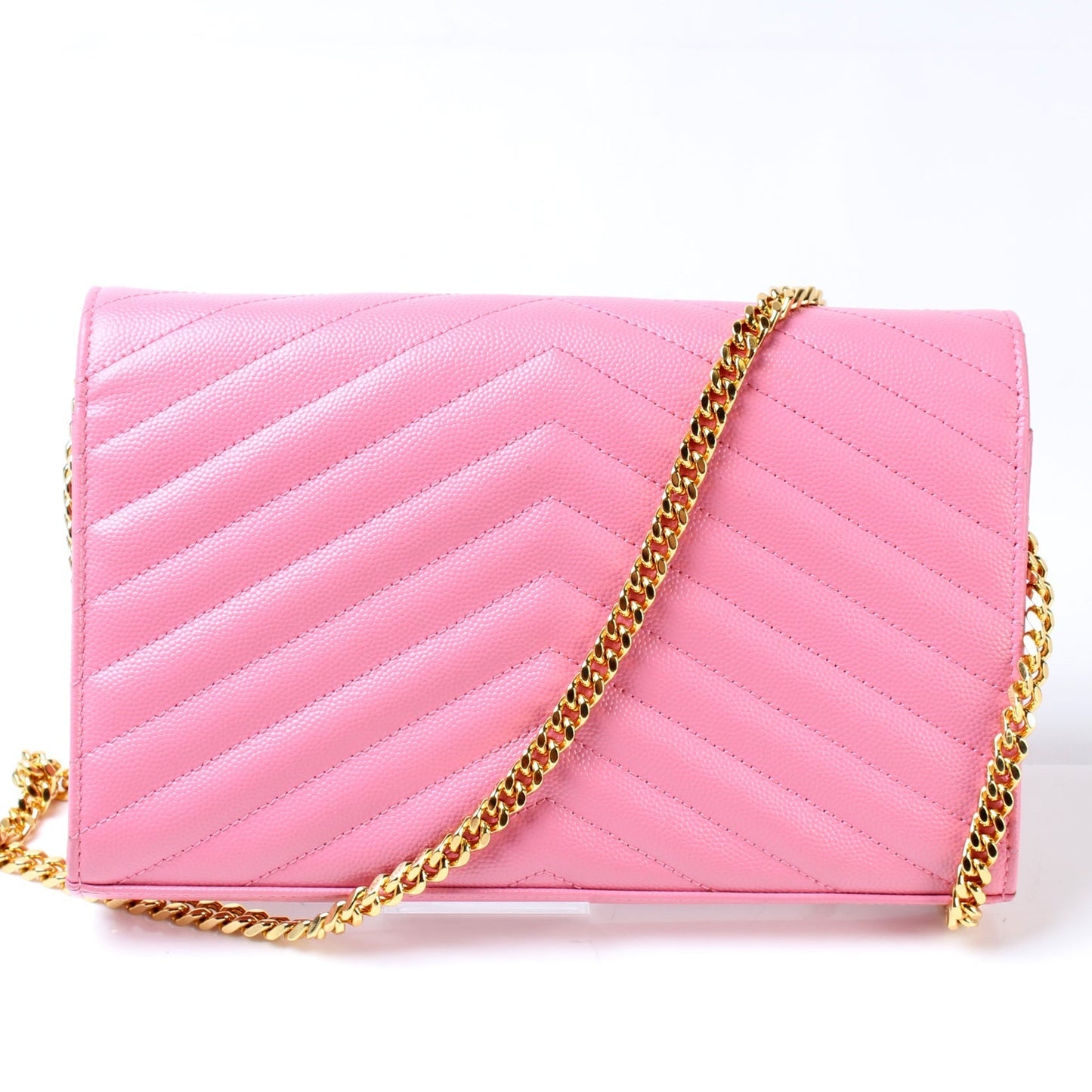 YSL Saint Laurent Grain De Wallet Bag Chain Travel Bag Chain Wallet 10