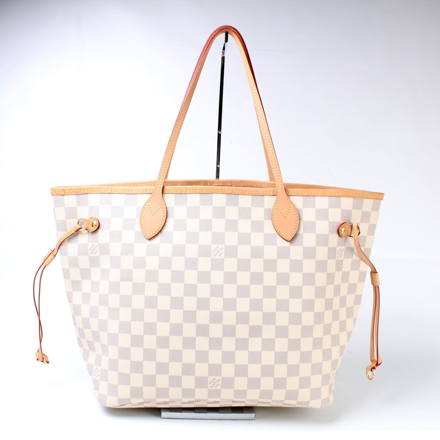Louis Vuitton Neverfull MM Azur Damier Tote Bag Azur 90