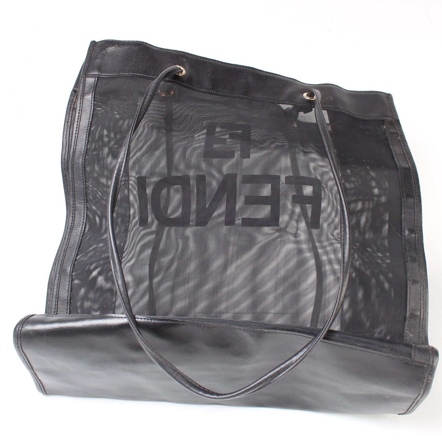 Fendi Mesh Ff Shopping Tote Bag Logo