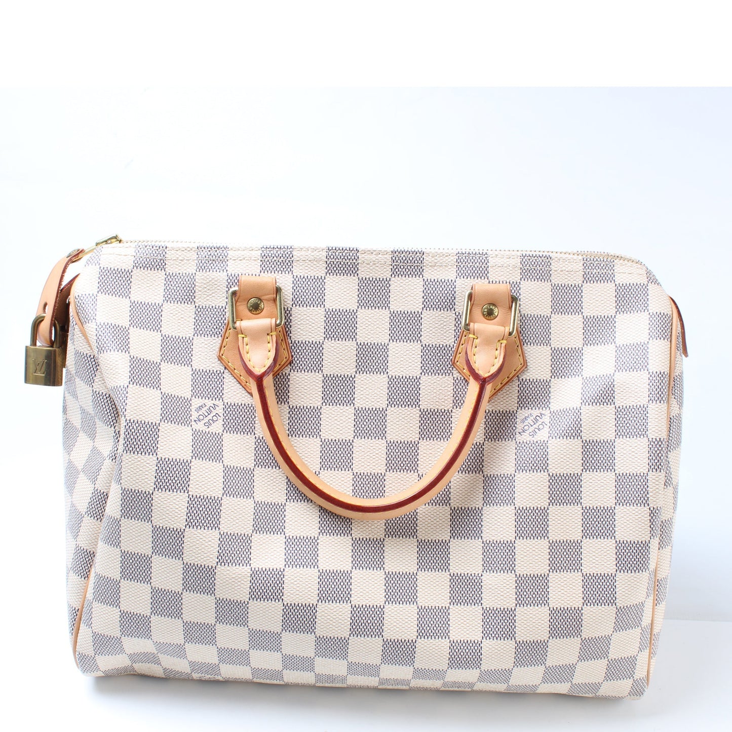 Louis Vuitton Speedy 30 Azur Damier Handbag Azur 35