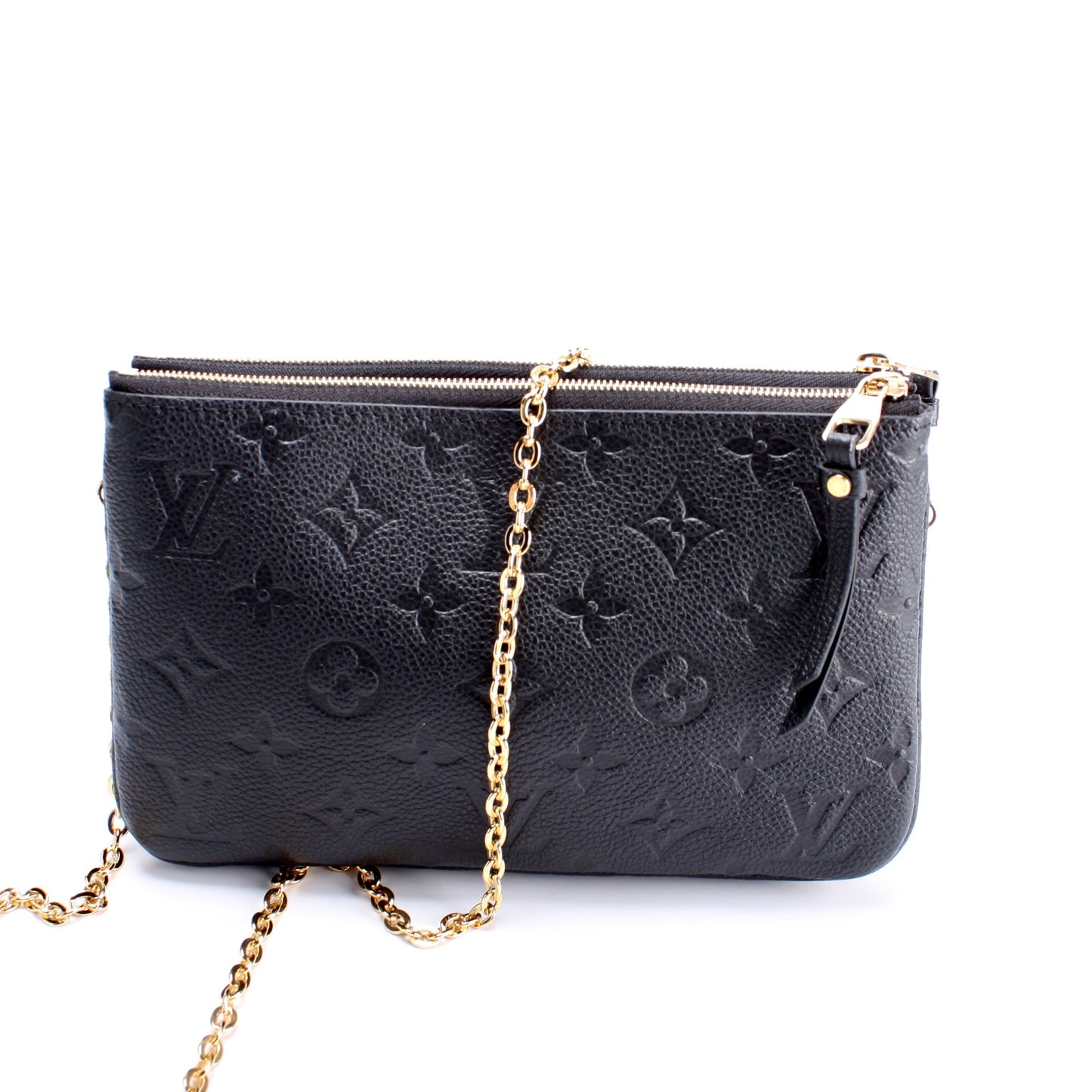 Louis Vuitton Double Zip Pochette Empreinte Clutch Bag Pochette Empreinte