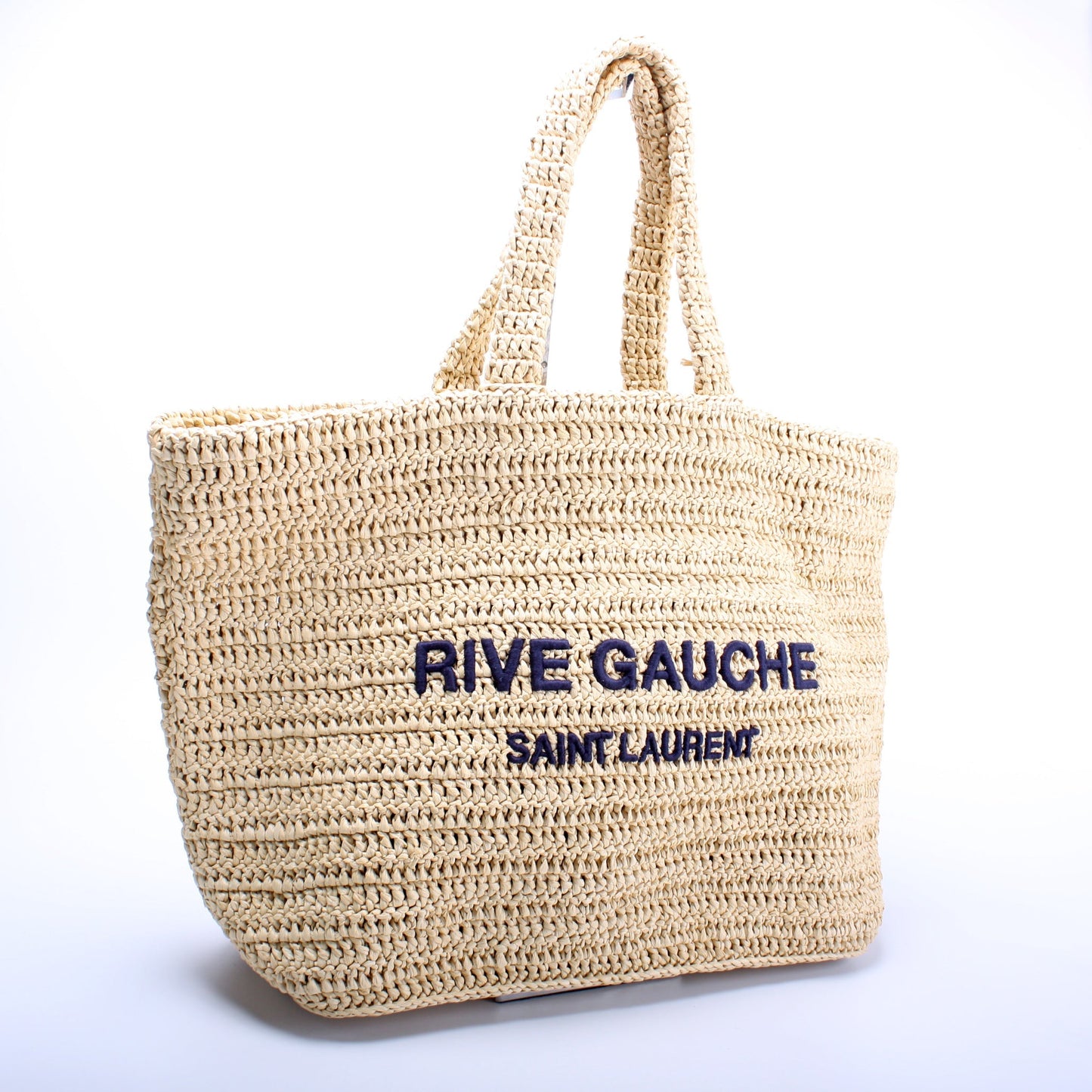 YSL Saint Laurent Saint Laurent Rive Gauche Supple Tote Bag Raffia