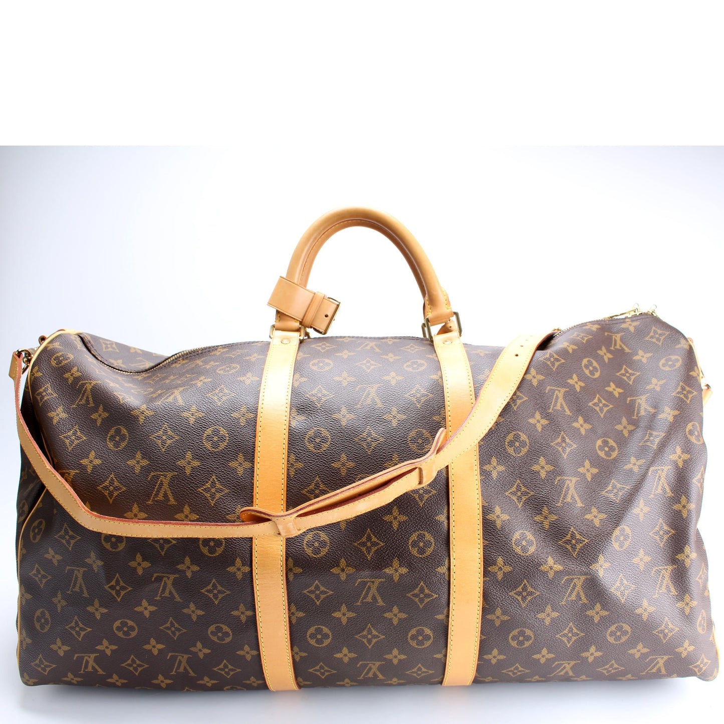 Louis Vuitton Keepall 60 Bandouliere Monogram Travel Bag Monogram 38