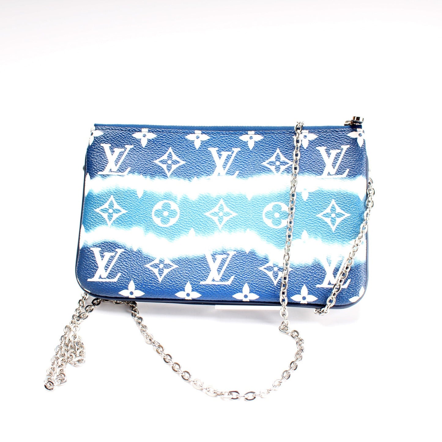 Louis Vuitton Double Zip Pochette Escale Monogram Clutch Bag