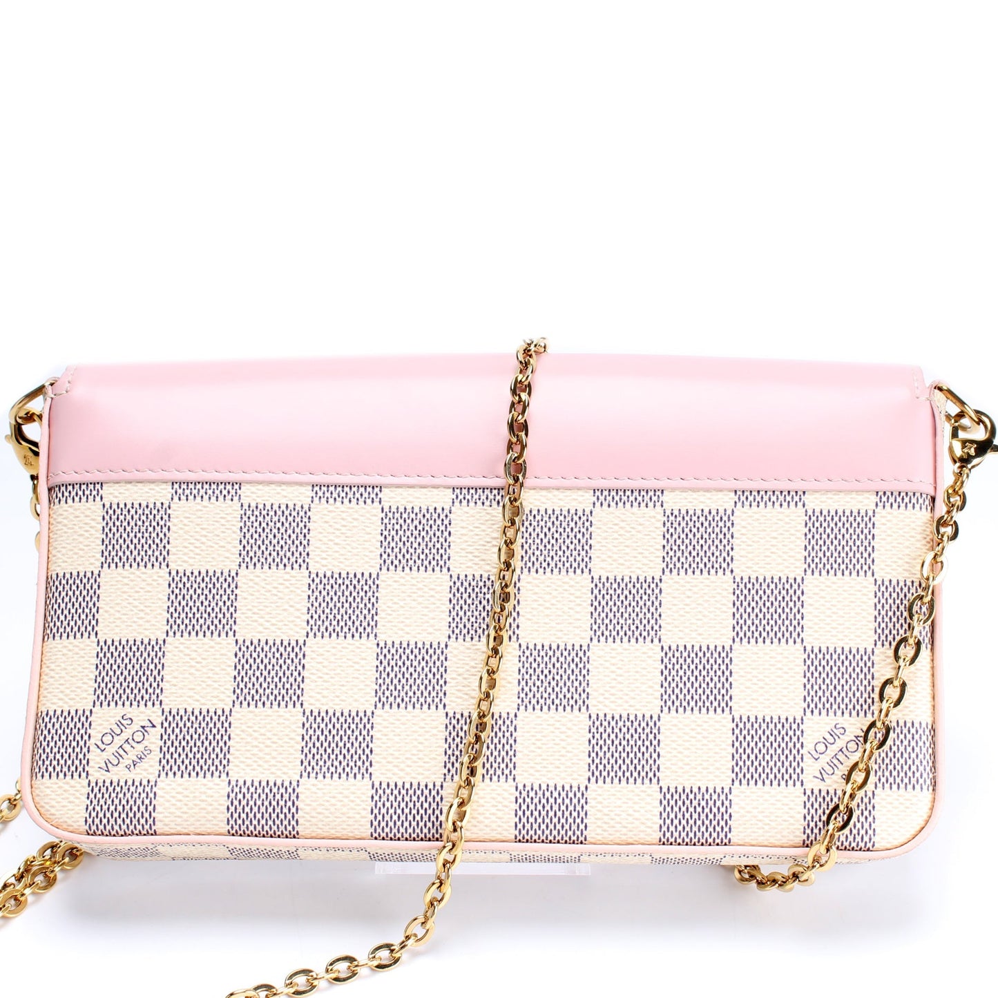 Louis Vuitton Pochette Felicie Azur Damier Clutch Bag Azur 16