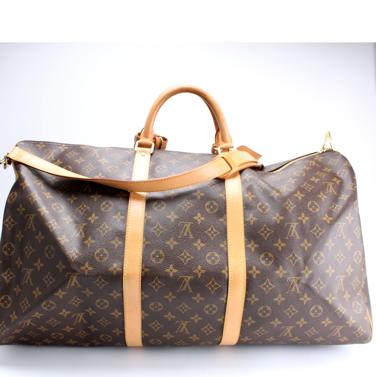 Louis Vuitton Keepall 60 Bandouliere Monogram Travel Bag Monogram 39