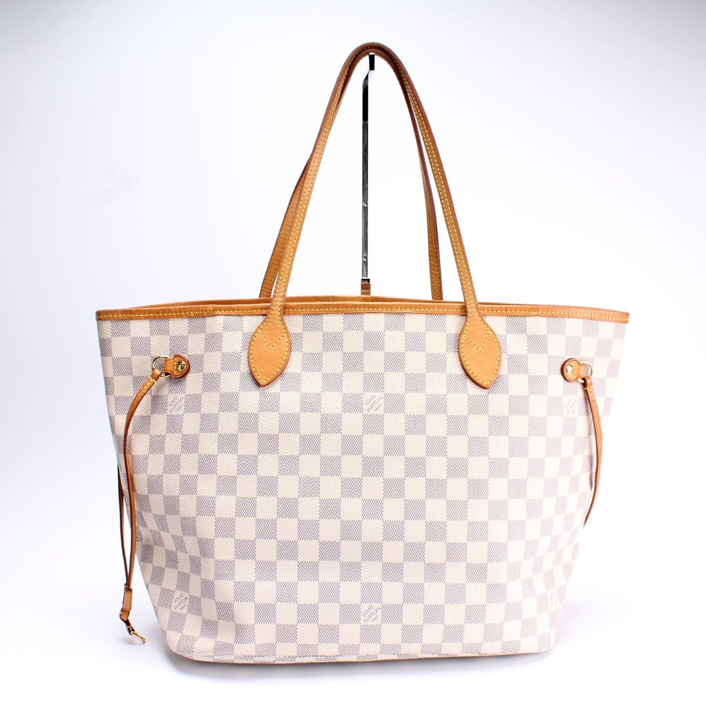 Louis Vuitton Neverfull MM W Azur Damier Wallet Case Azur 9
