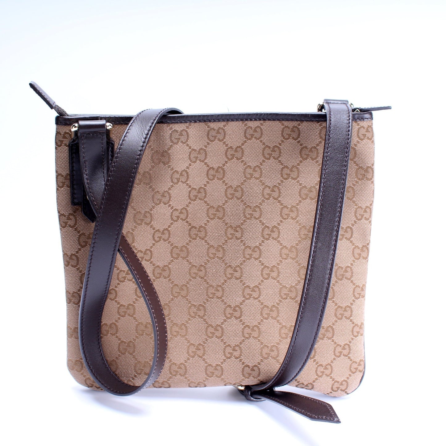 Gucci Flat Messenger Bag Canvas Shoes