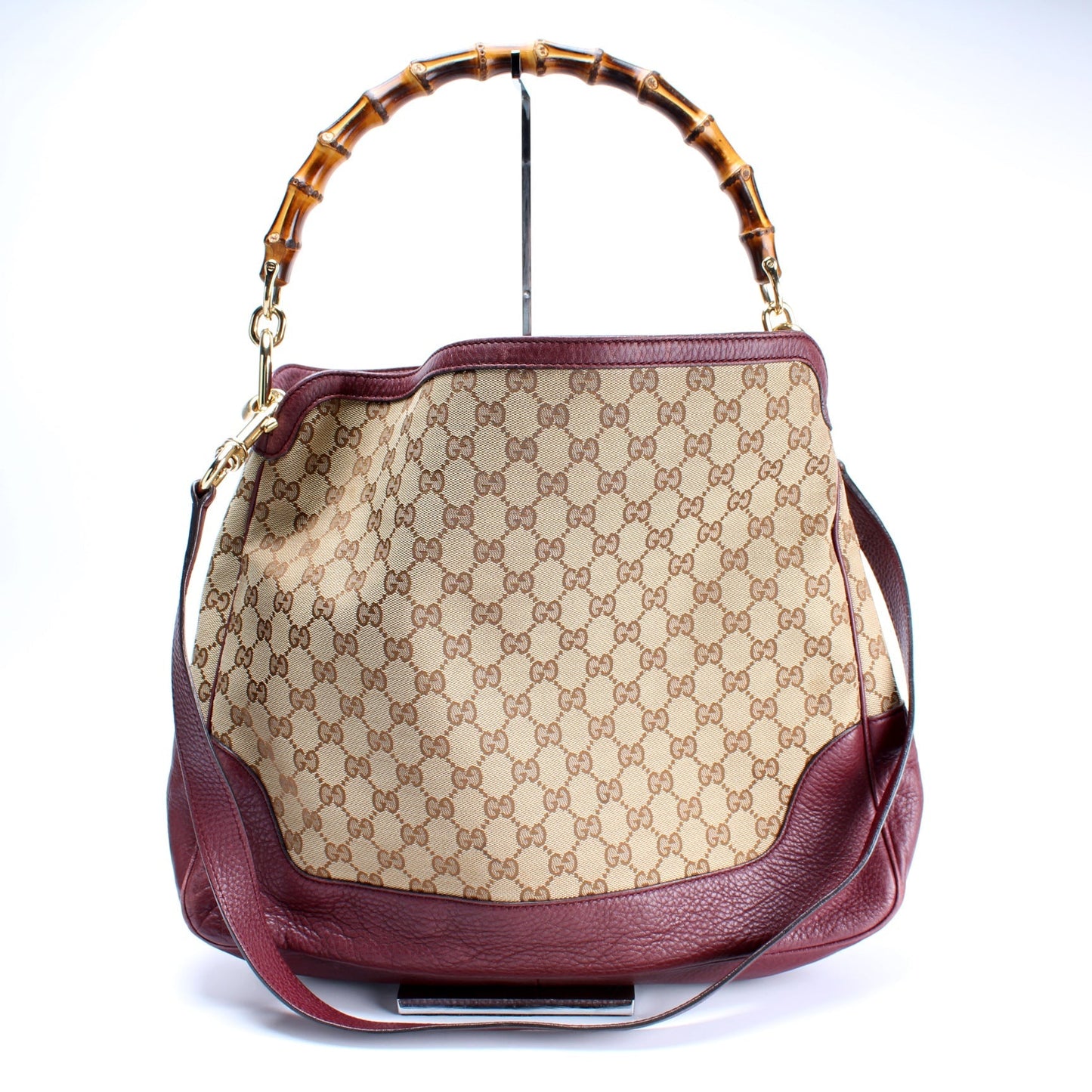 Gucci Diana Bamboo GG Canvas Travel Bag
