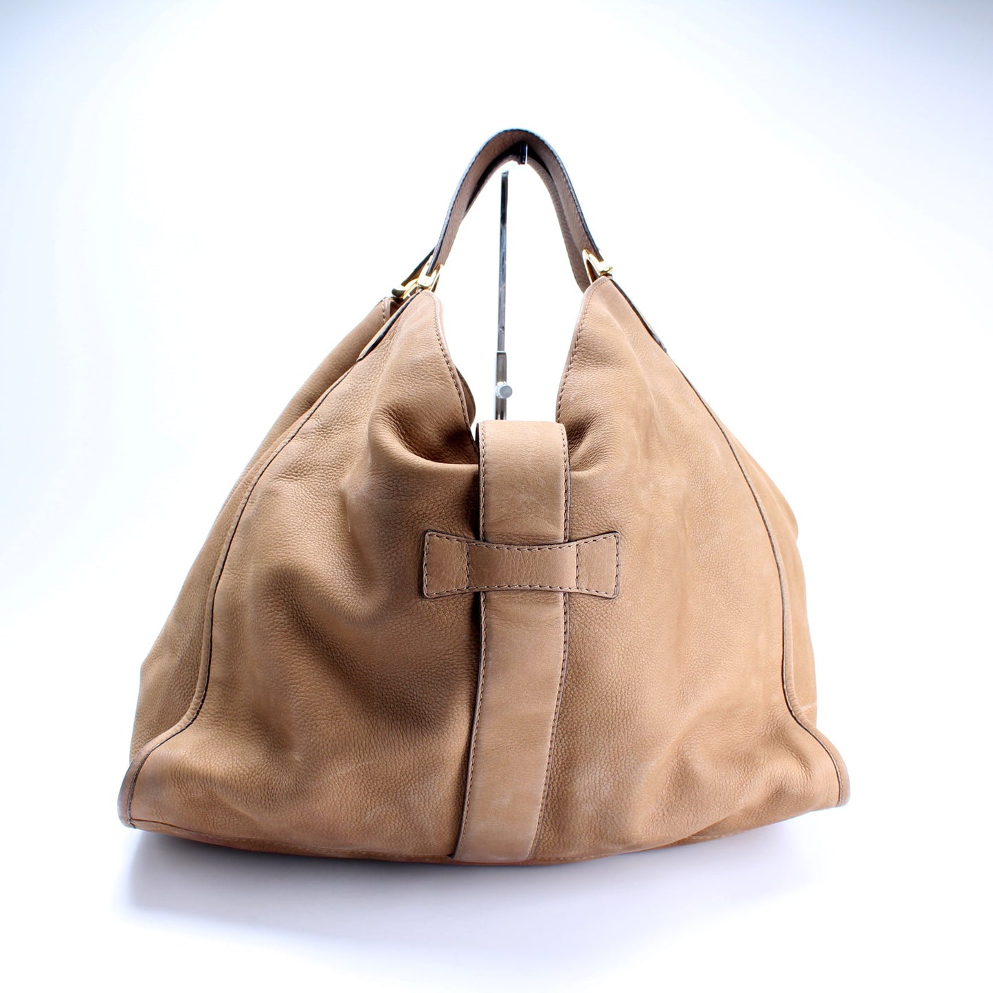 Gucci Horsebit Nubuck Large Hobo Bag