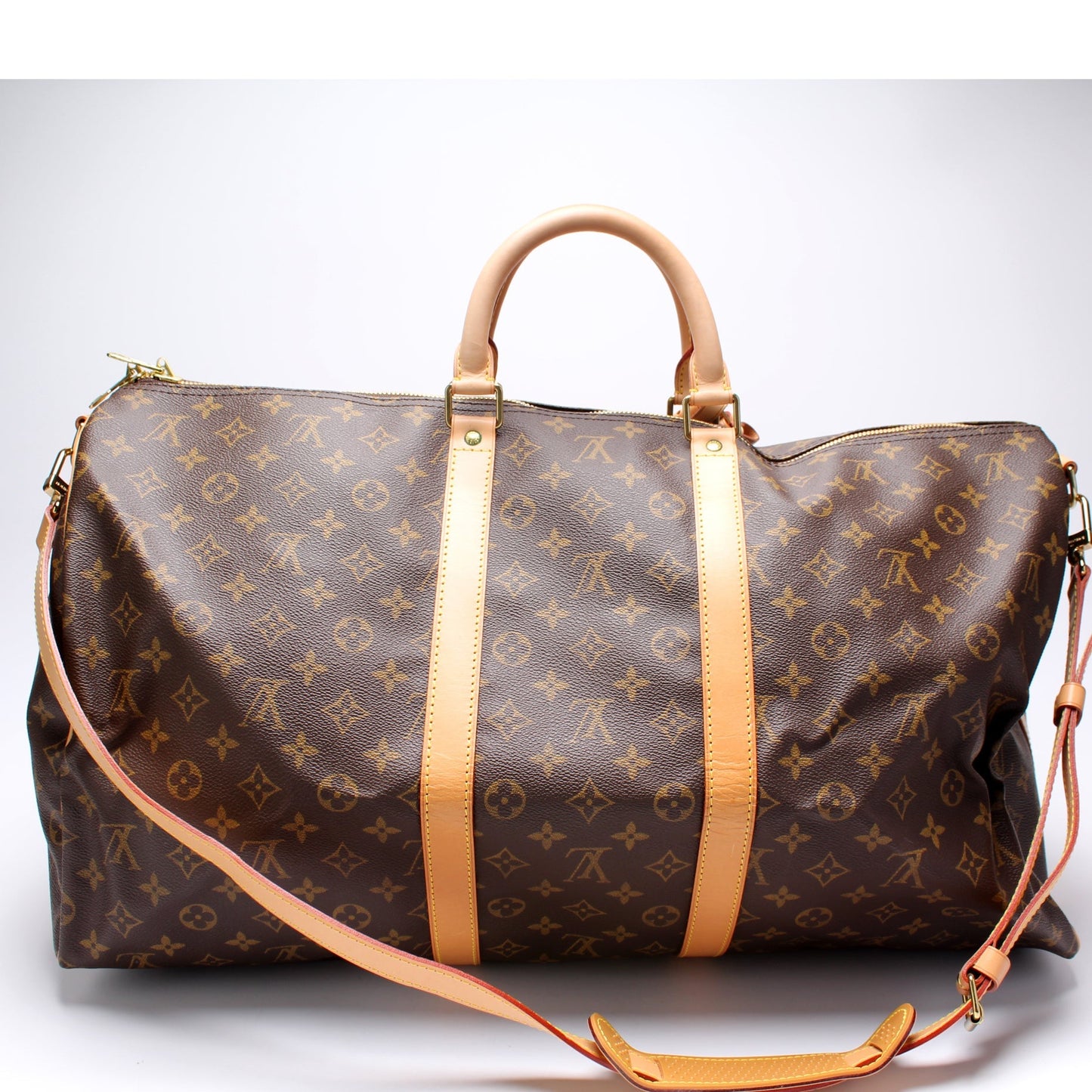 Louis Vuitton Keepall 55 Bandouliere Monogram Travel Bag Monogram 7