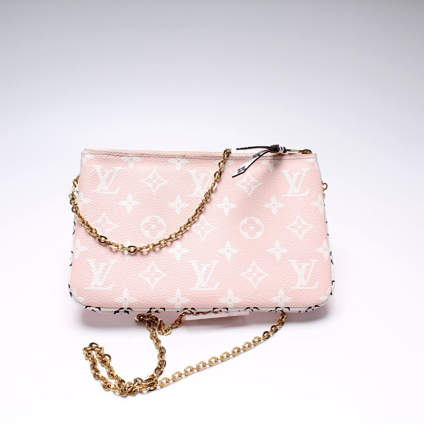 Louis Vuitton Double Zip Pochette Giant Reverse Monogram Clutch Bag Monogram 2