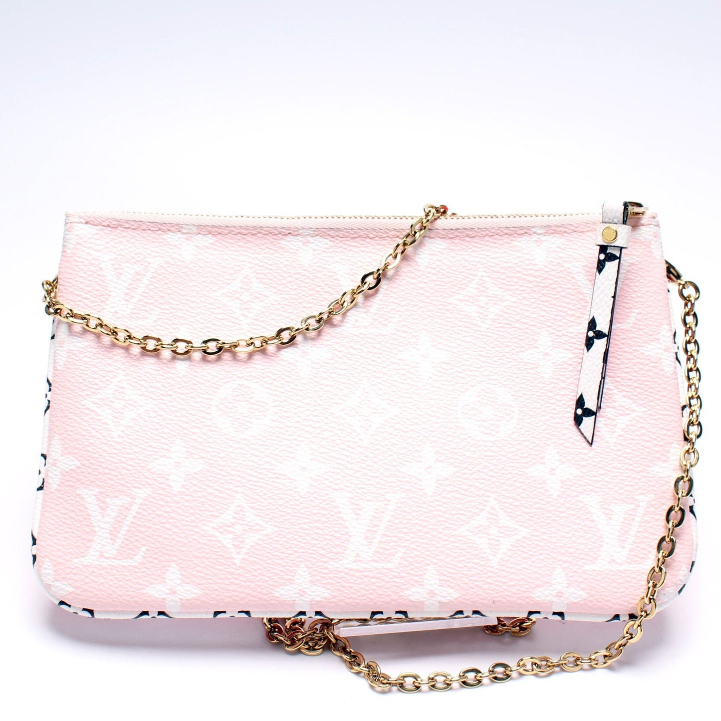 Louis Vuitton Double Zip Pochette Giant Rouge Monogram Clutch Bag