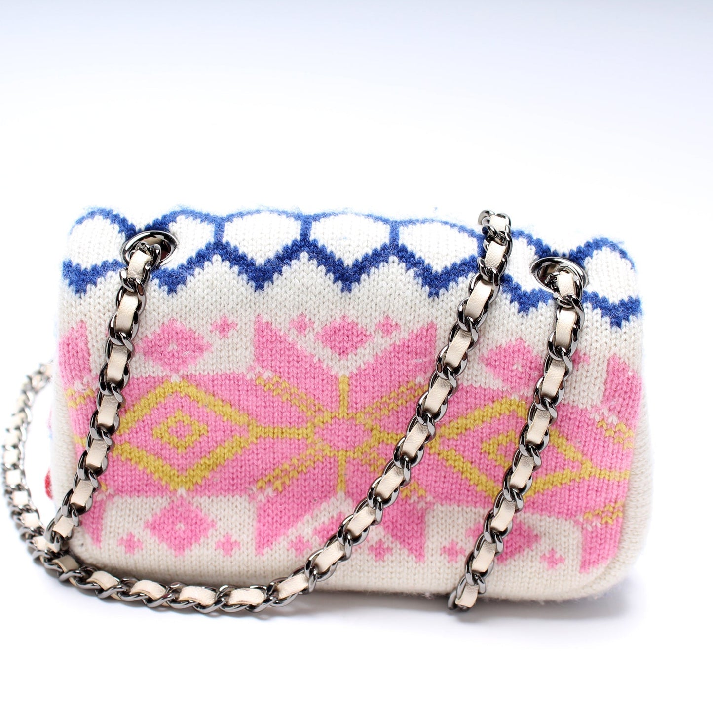 Chanel Cashmere Knit Extra Flap Shoulder Bag