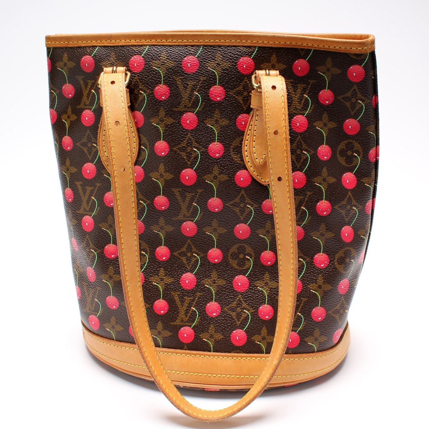Louis Vuitton Petit Bucket Cerises Monogram Bucket Bag
