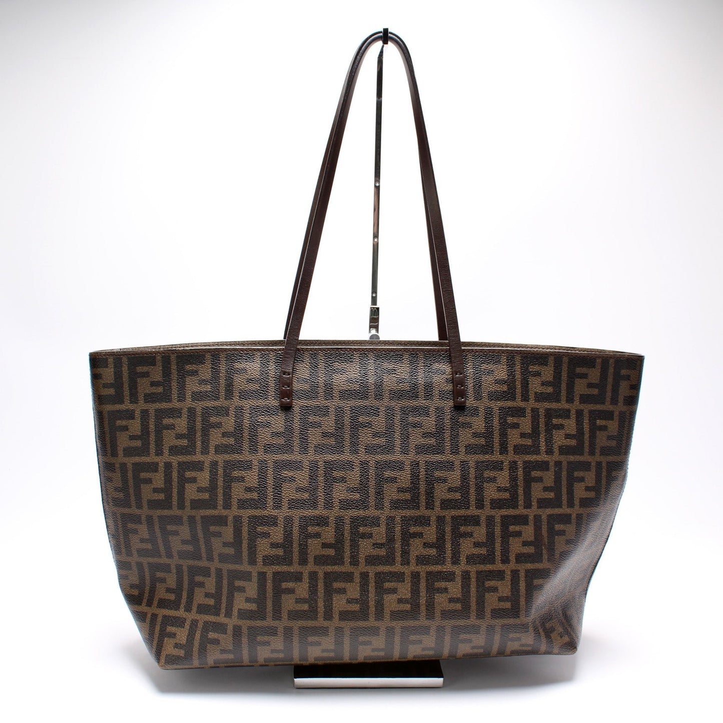 Fendi 8Bh185 Coated Zucca Tote Bag Zip