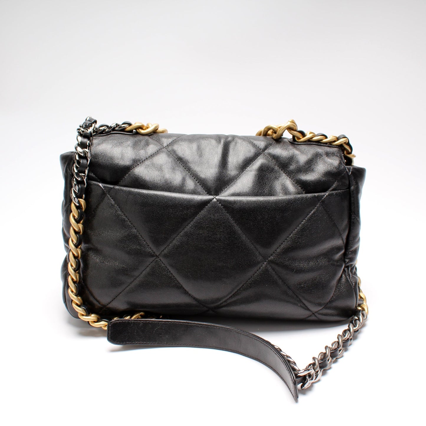 Chanel Quilted Goatskin 19Large Flap 29M Handbag