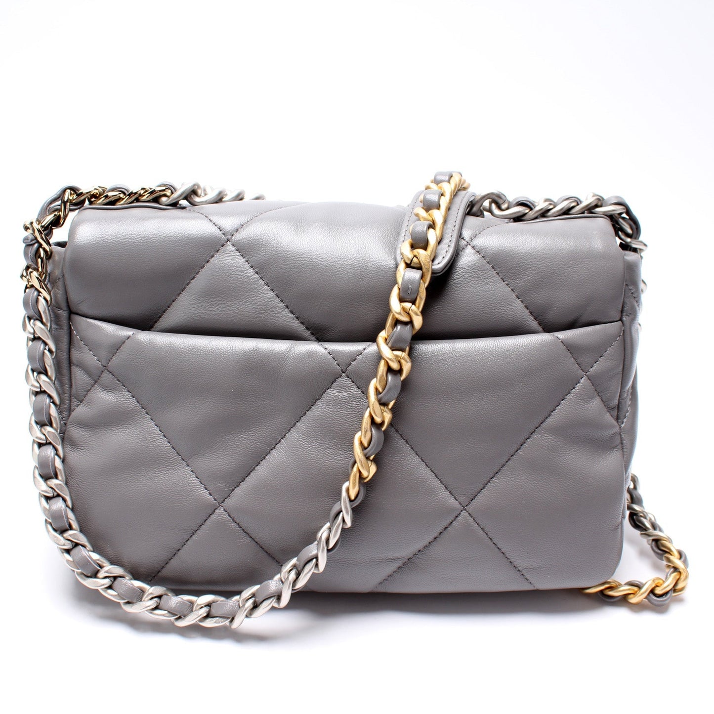 Chanel Quilted Goatskin 19 Flap 32+M Small Handbag