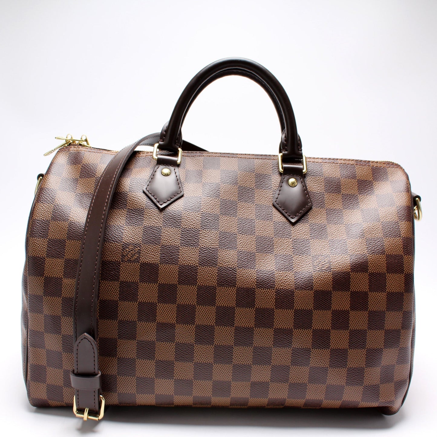 Louis Vuitton Speedy 35 Bandouliere Ebene Damier Handbag Ebene 6