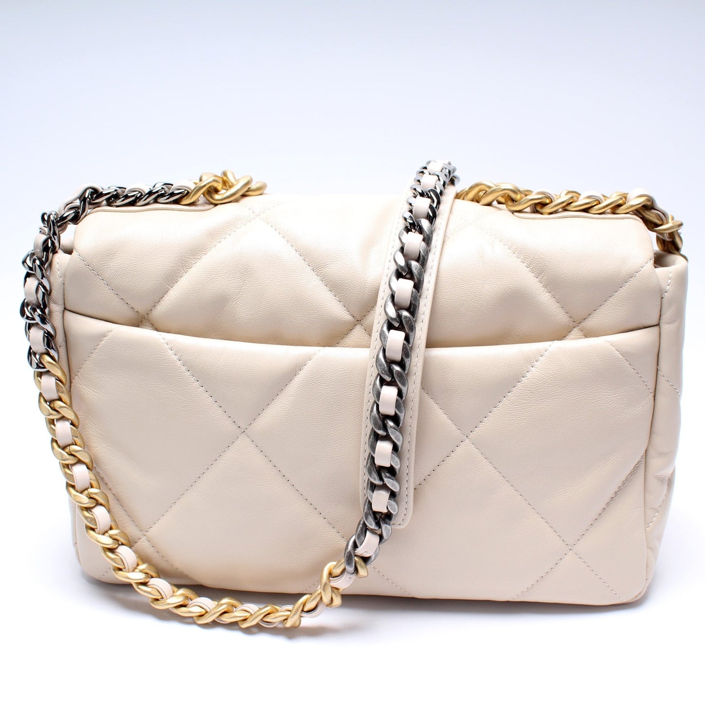 Chanel Quilted Goatskin 19 Flap 30M Handbag