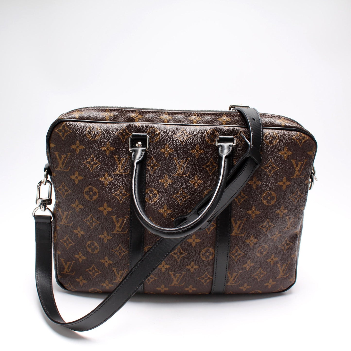 Louis Vuitton Porte Documents Voyage PM Macassar Handbag