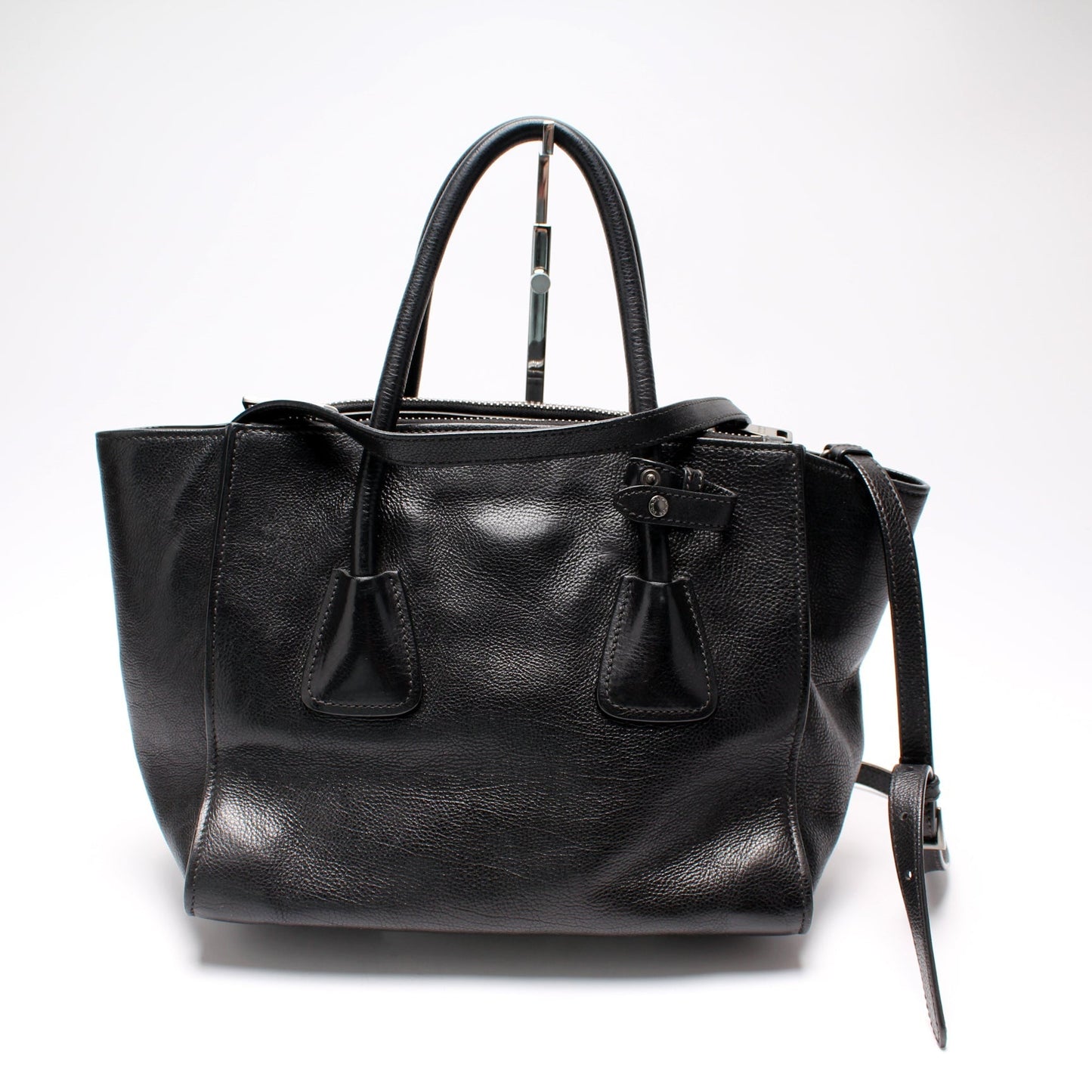 Prada Glace Calfskin Twin Pocket Tote Bag