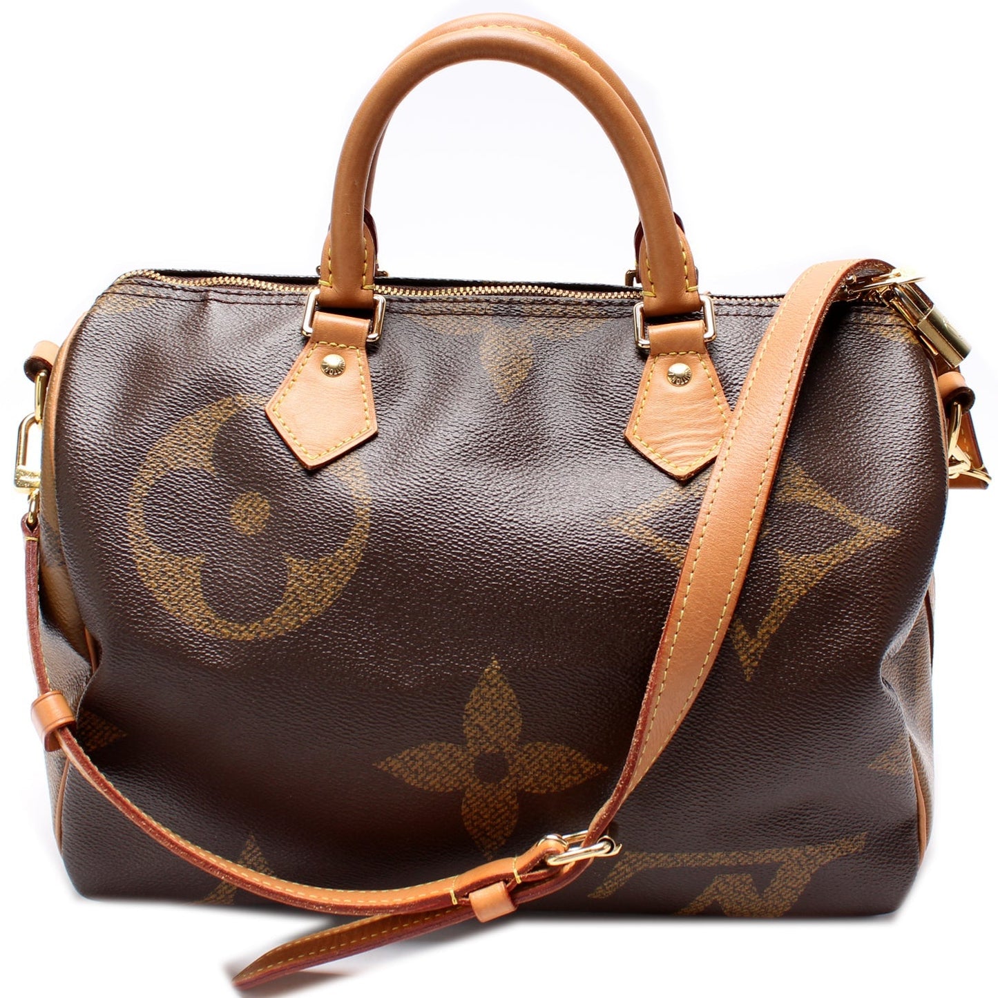 Louis Vuitton Speedy 30 Bandouliere Giant Reverse Monogram Handbag
