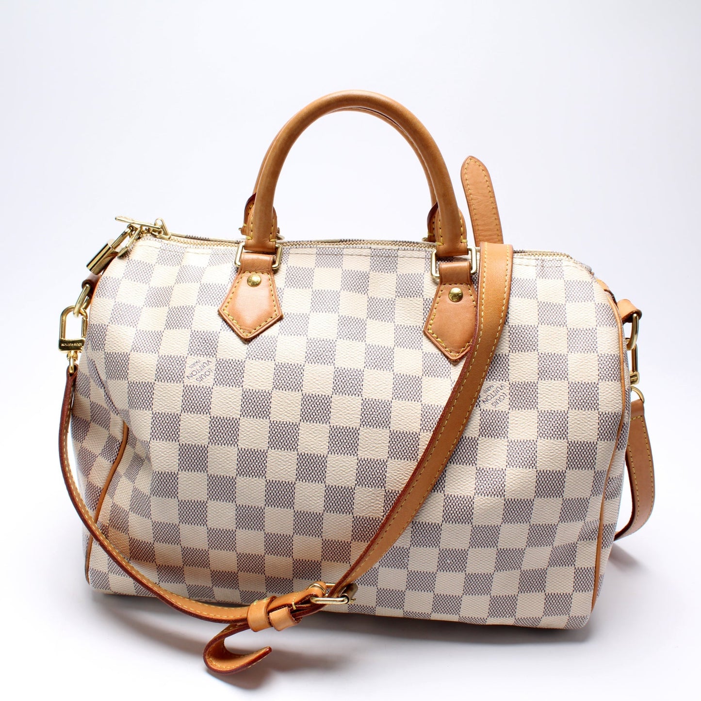 Louis Vuitton Speedy 30 Bandouliere Azur Damier Handbag Azur 4