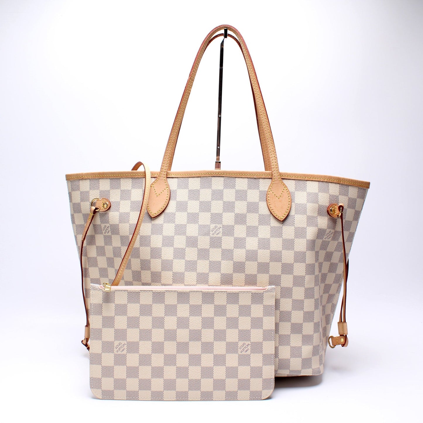 Louis Vuitton Neverfull MM W Azur Damier Wallet Case Azur 11