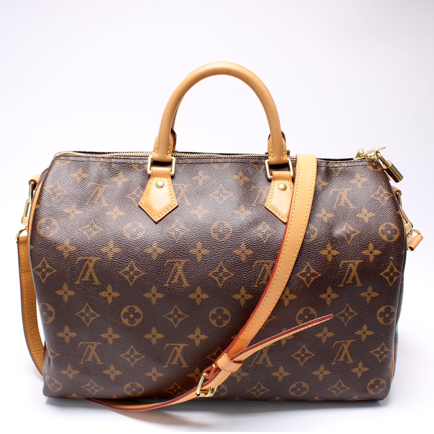 Louis Vuitton Speedy 35 Bandouliere Monogram Handbag Monogram 7