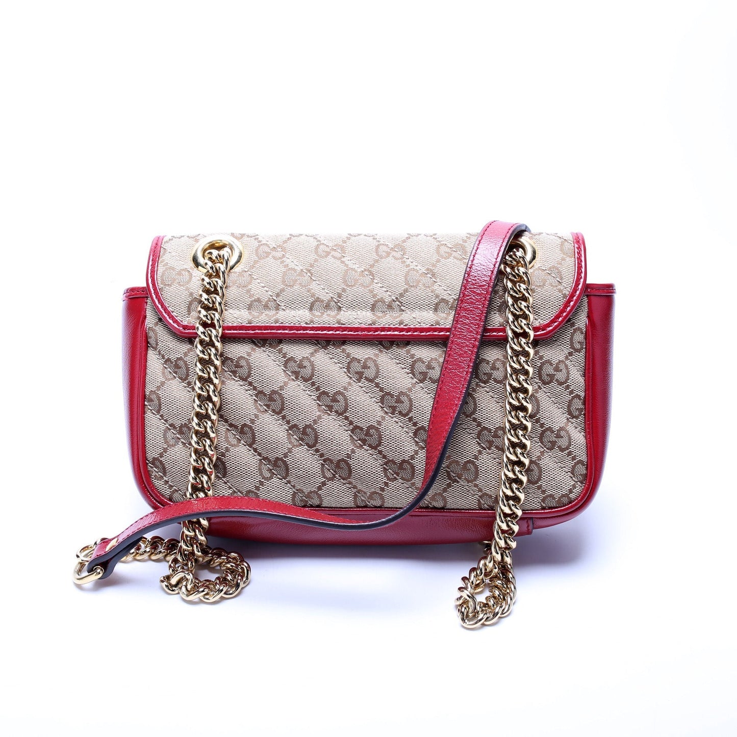 Gucci GG Marmont Canvas Mini Flap Shoulder Bag