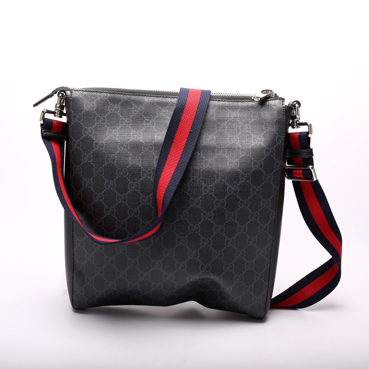 Gucci GG Supreme Night Courier Messenger Travel Bag