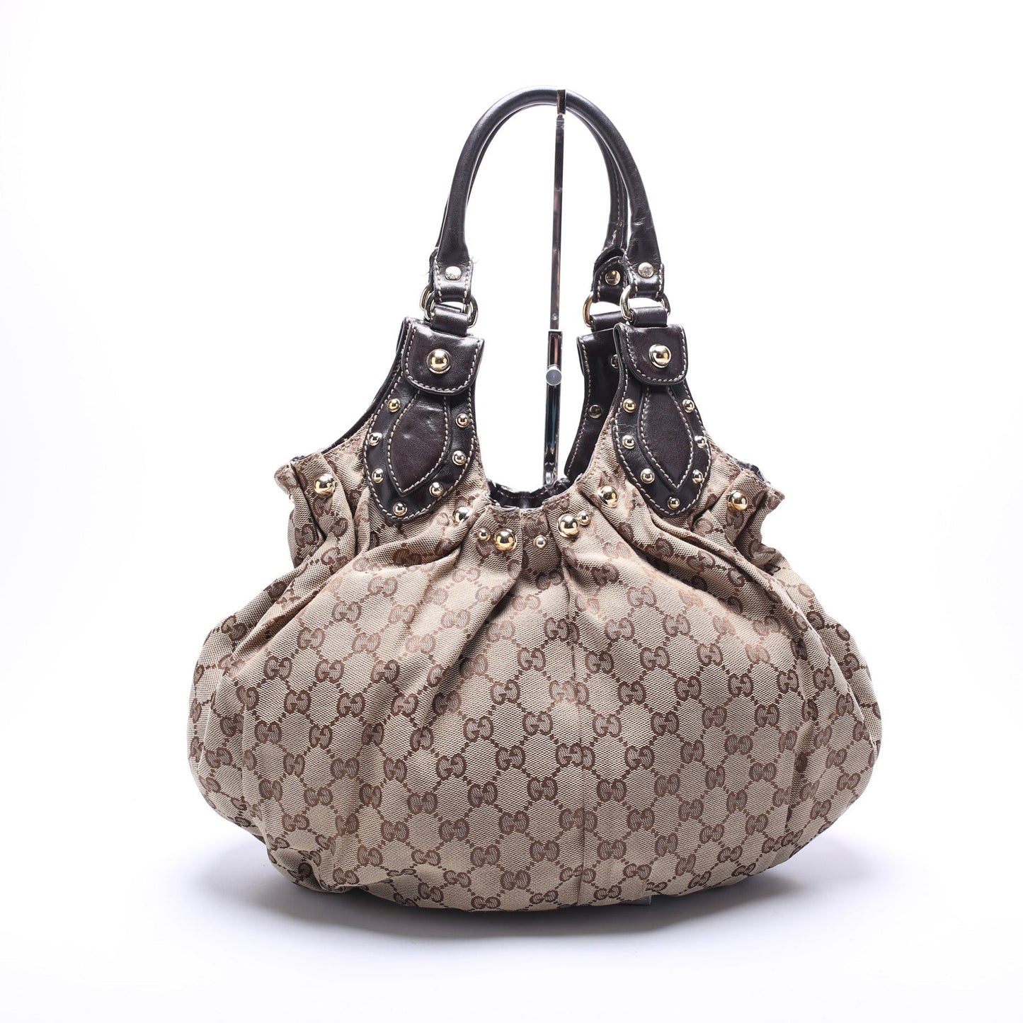 Gucci GG Studded Pelham Canvas Medium Travel Bag