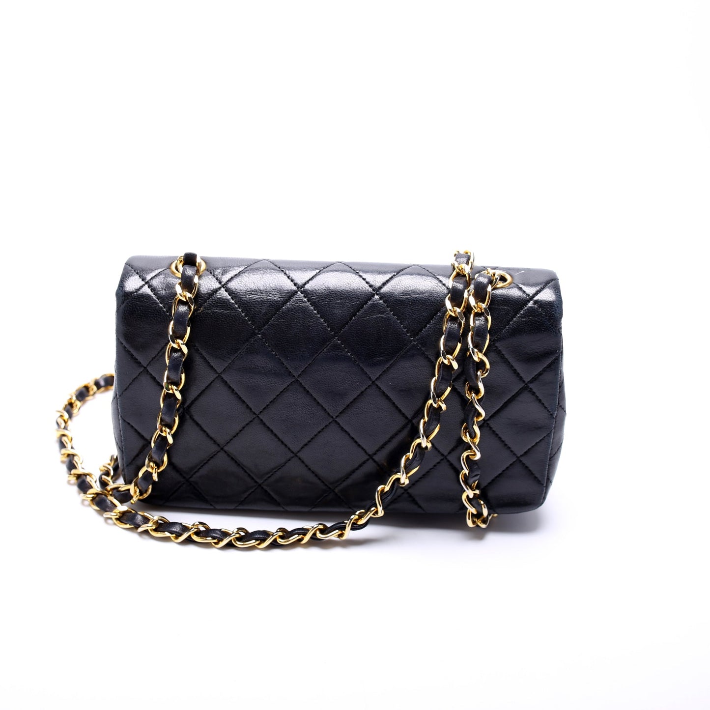 Chanel CC Full Flap Quilted Lambskin Mini Bag
