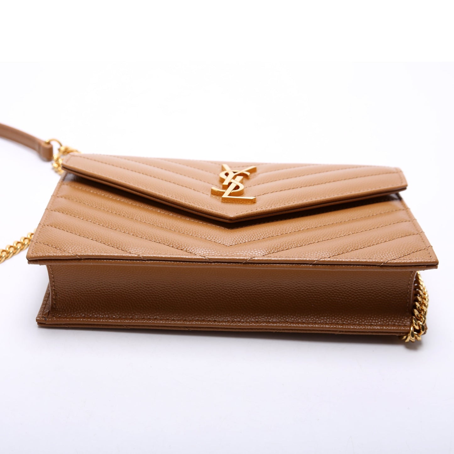 YSL Saint Laurent Envelope Wallet Bag Chain Travel Bag Chain Wallet 6