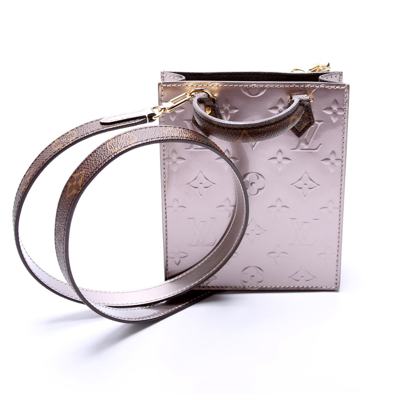 Louis Vuitton Petit Sac Plat Vernis Handbag