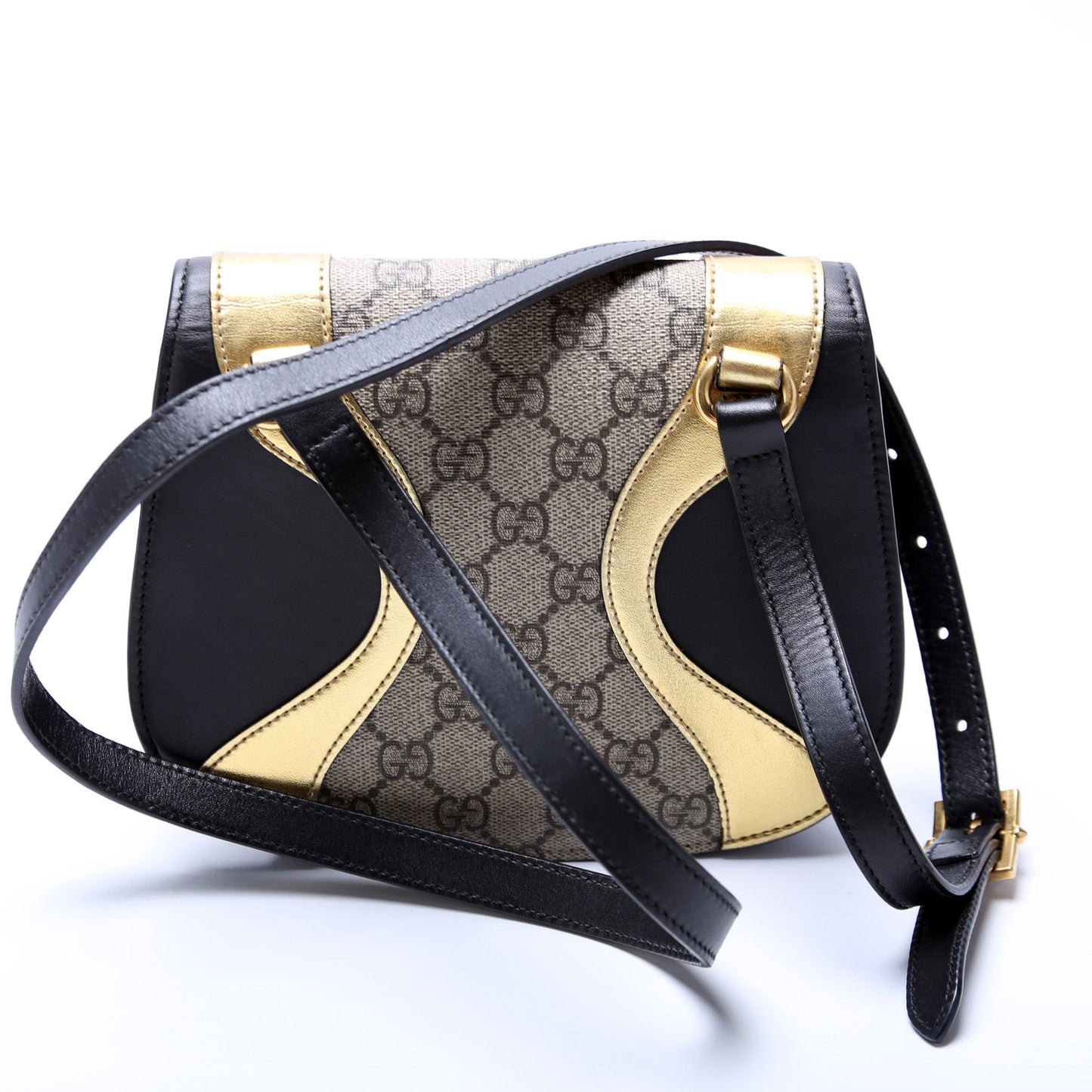 Gucci GG Supreme Osiride Calfskin Shoulder Bag