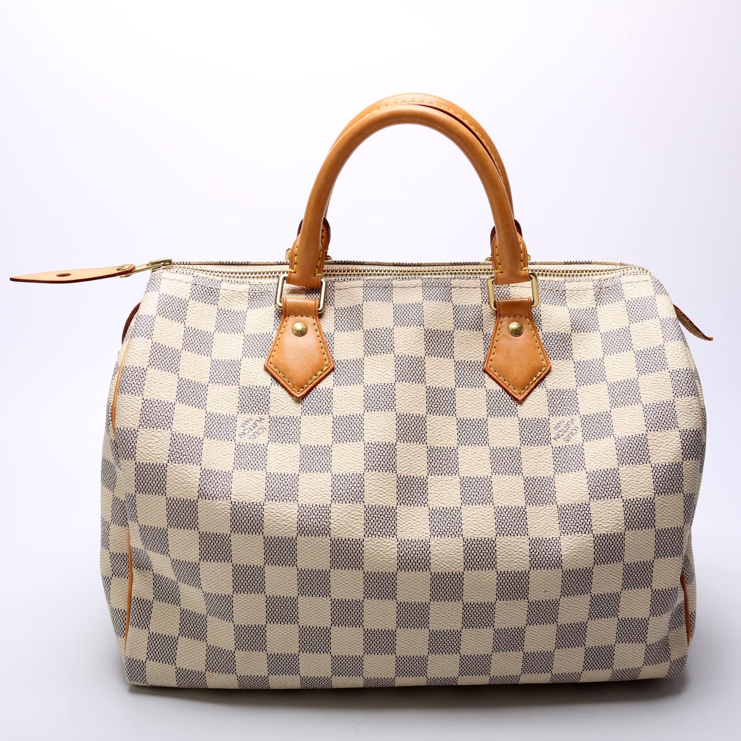 Louis Vuitton Speedy 30 Azur Damier Handbag Azur 16