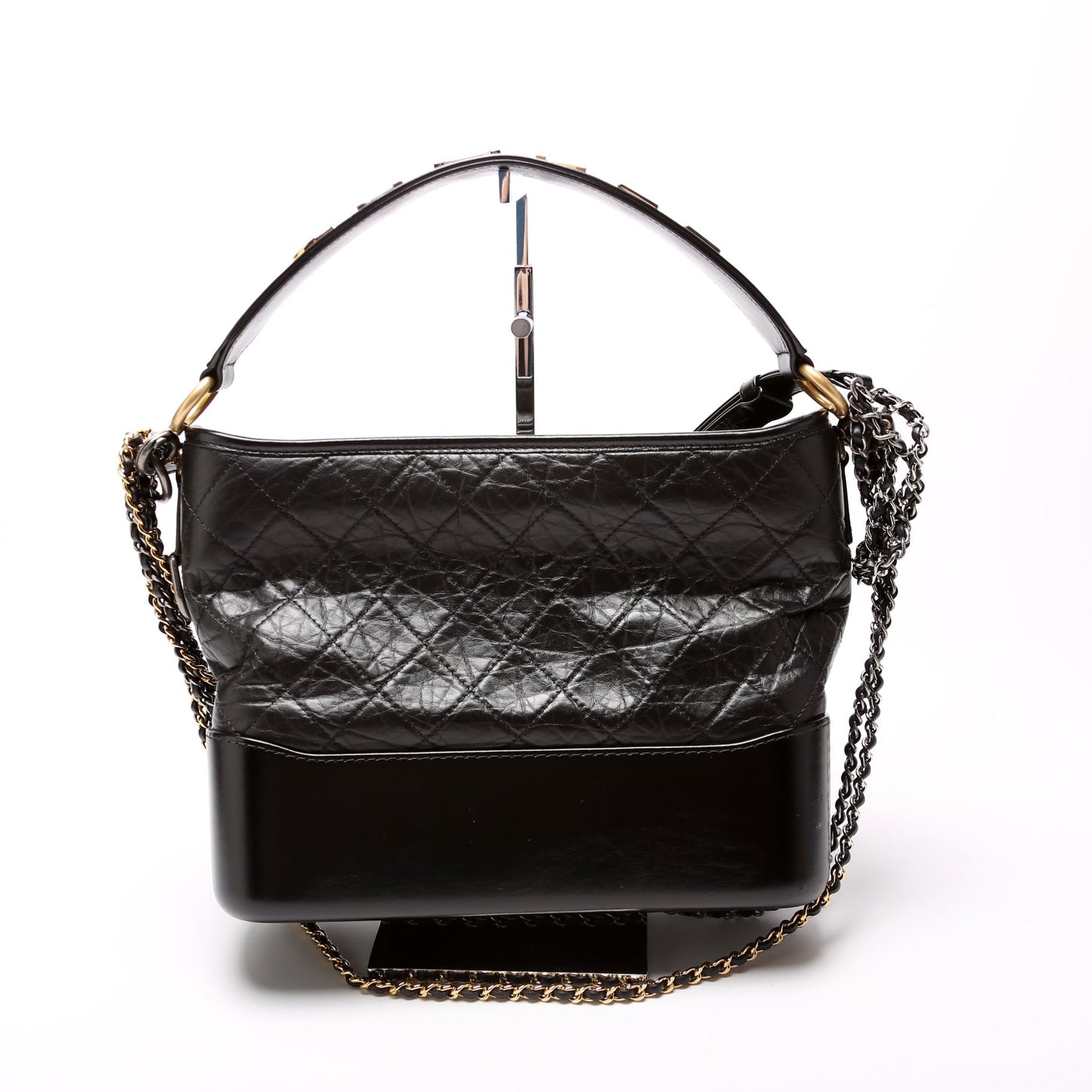Chanel Gabrielle Hobo Bicolor Logo Shoulder Bag