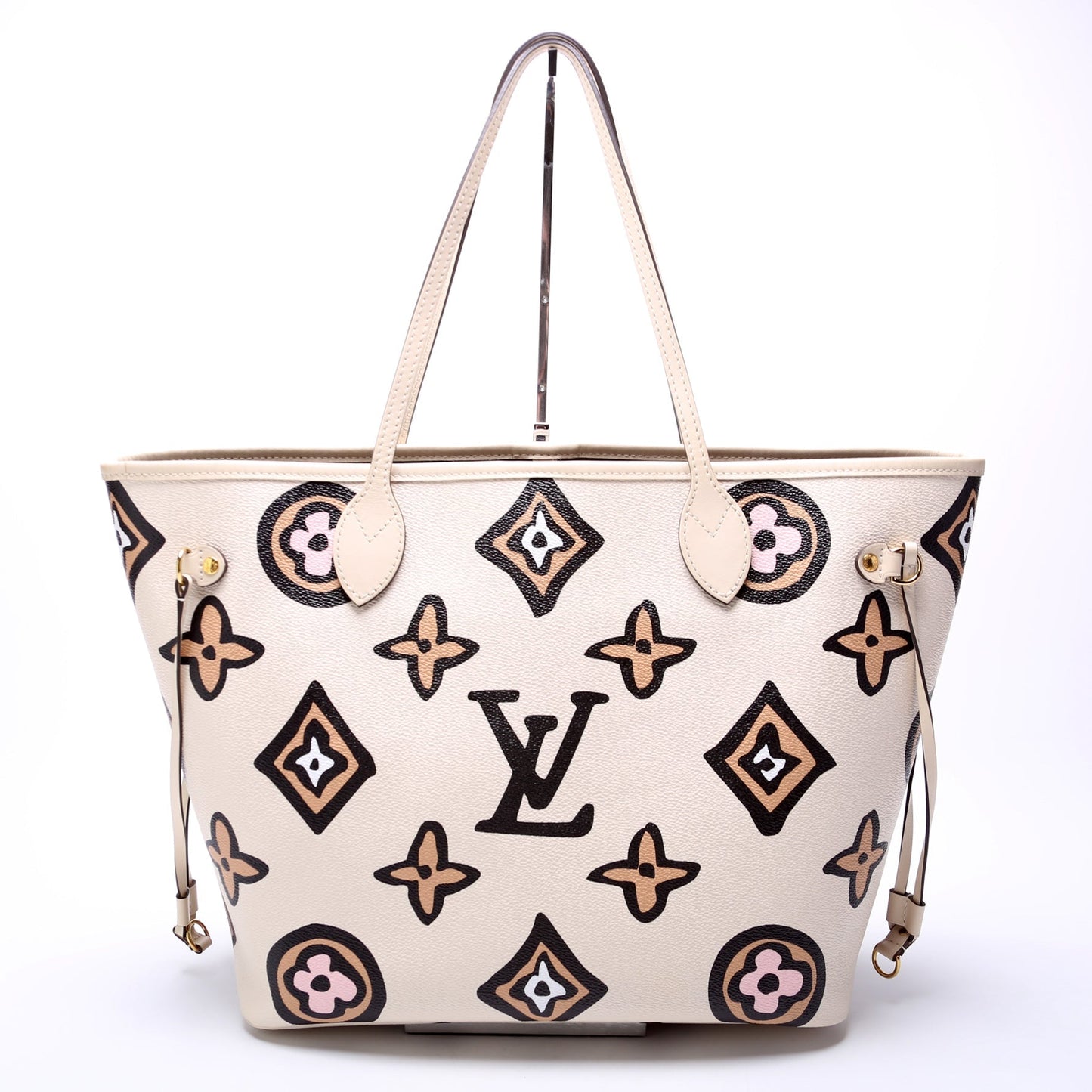 Louis Vuitton Neverfull w MM Wild at Wallet Case