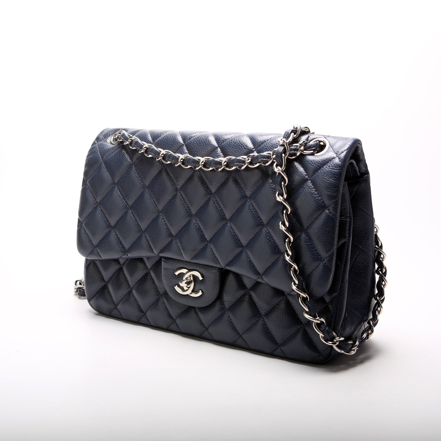 Chanel Classic Flap Jumbo Caviar 17-20M Handbag