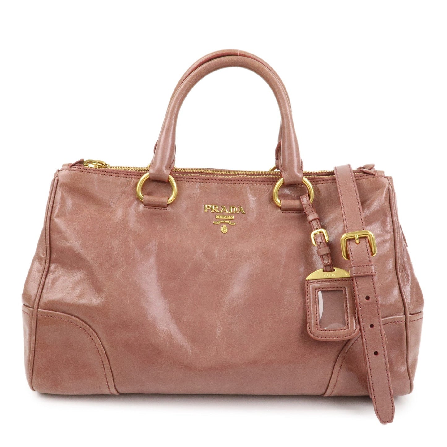 Shoulder Bag 2Way Hand Bag Leather Pink