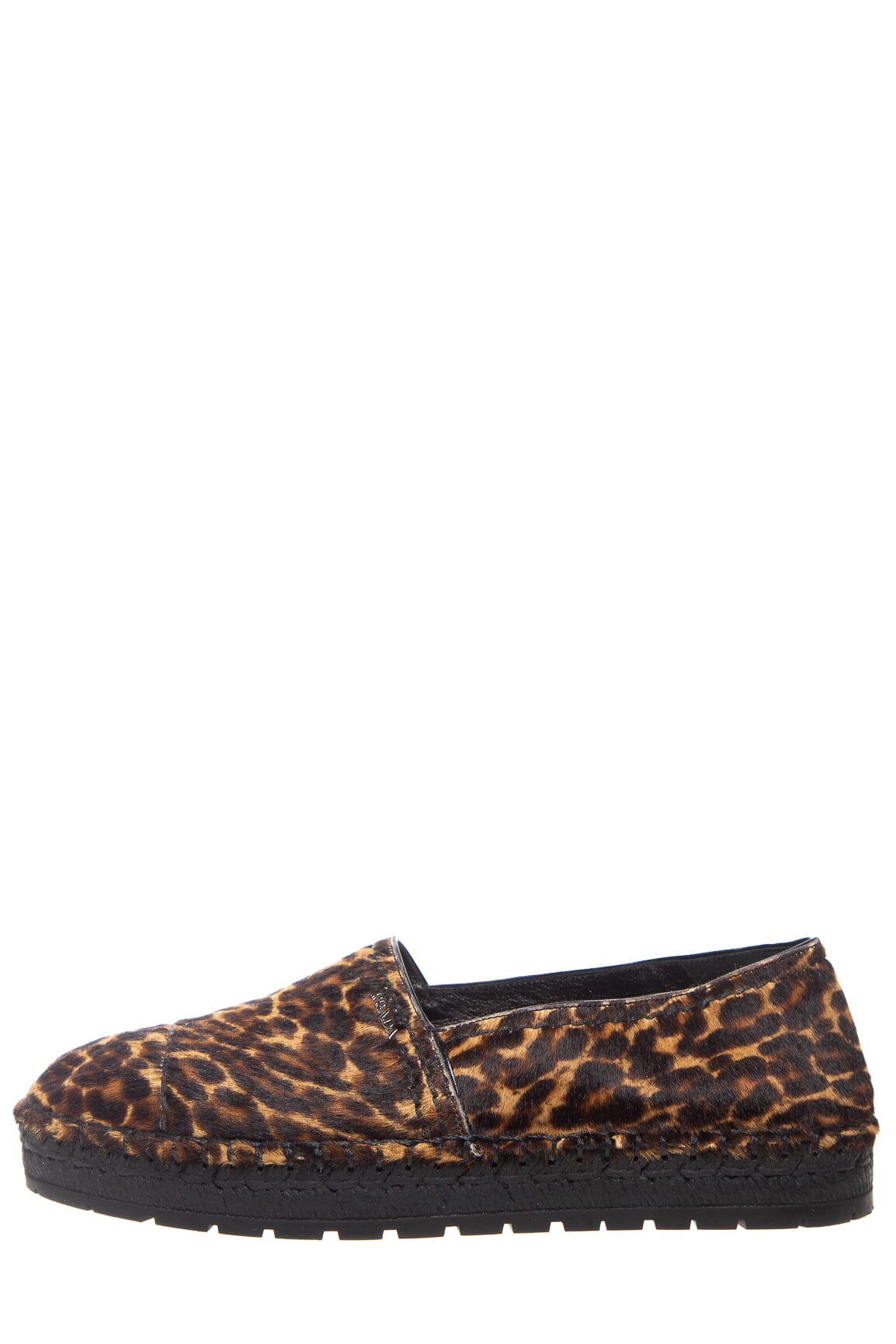 Prada Shoe Leopard Print Ponyhair Espadrille SZ 37.5 Shoes