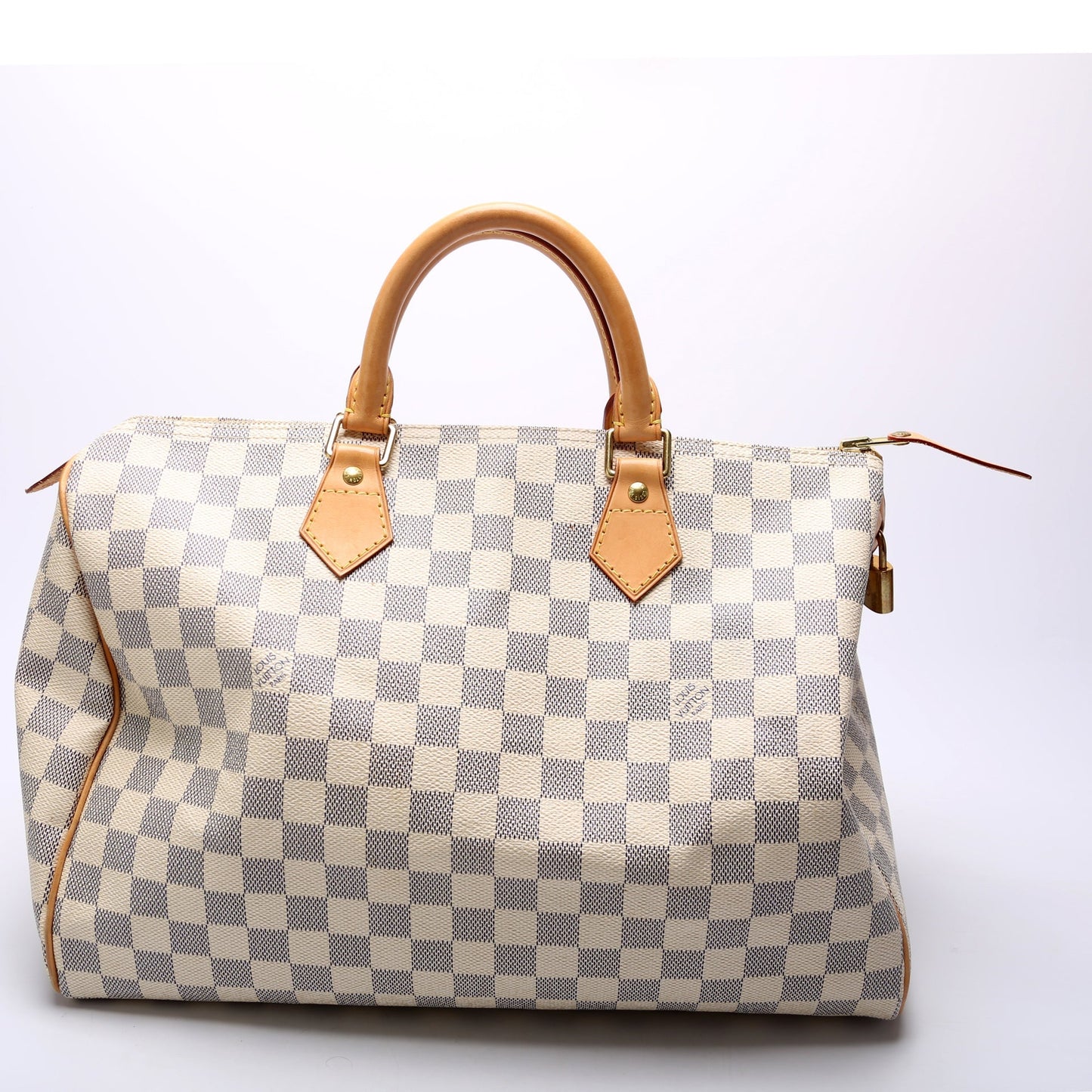 Louis Vuitton Speedy 35 Azur Damier Handbag Azur 6