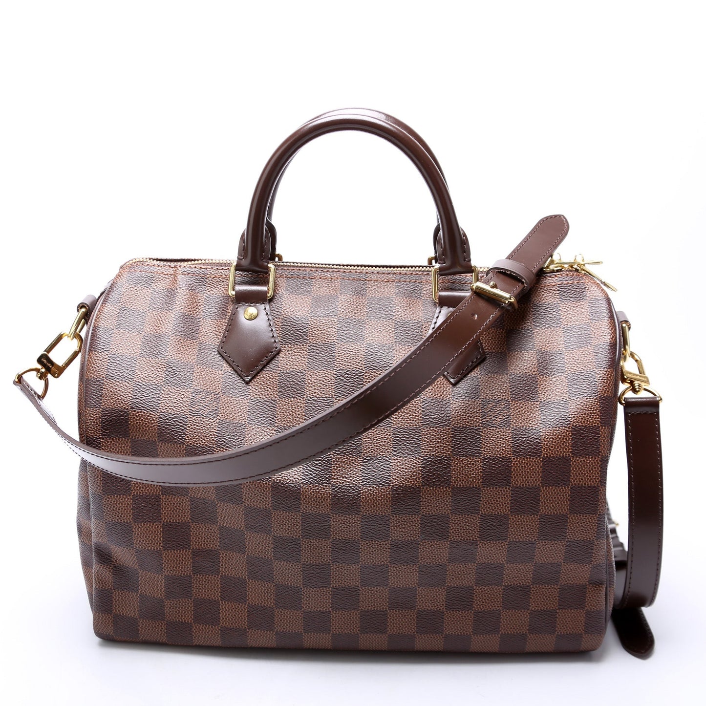 Louis Vuitton Speedy 30 Bandouliere Ebene Damier Handbag Ebene 20