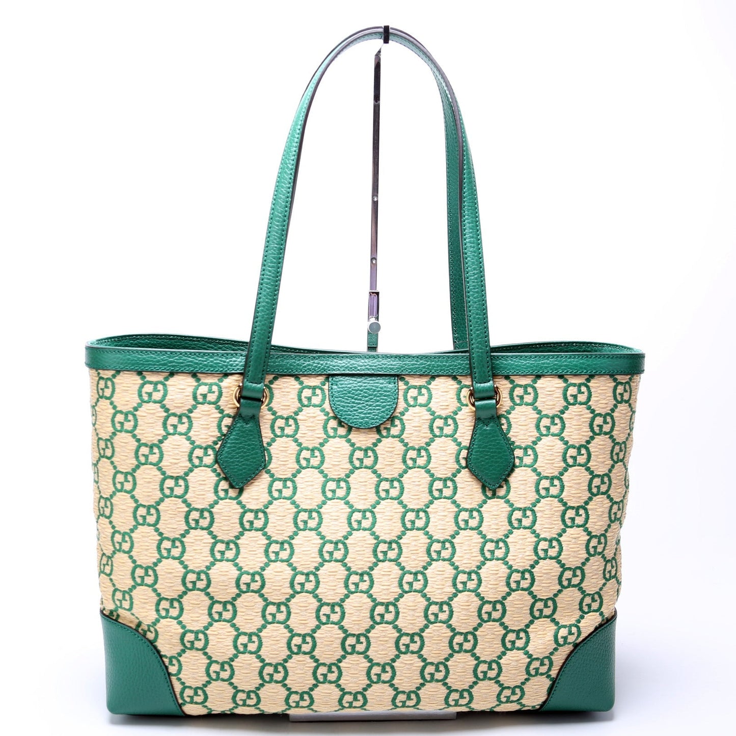 Gucci Ophidia GG Straw Tote Bag