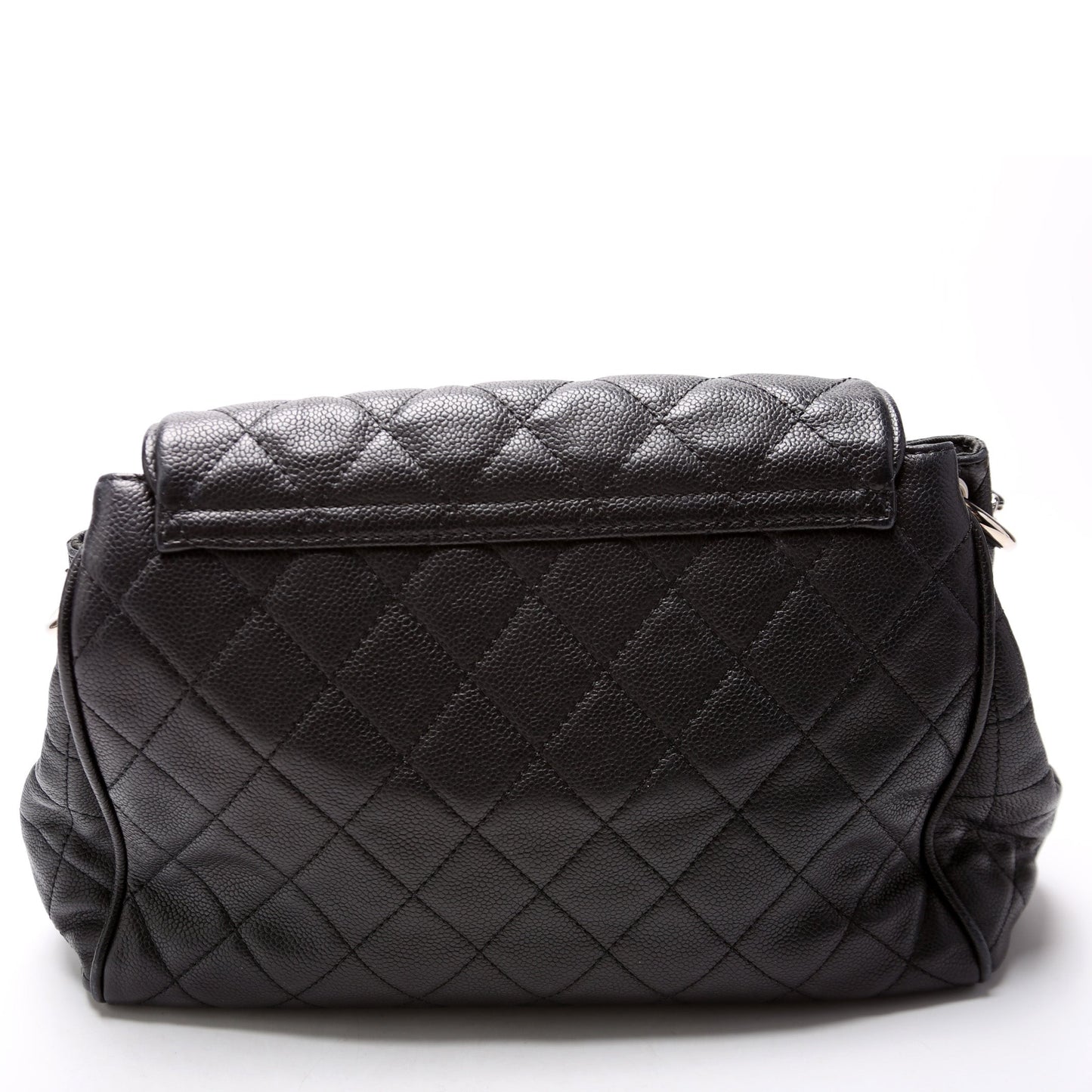 Chanel Timeless CC Accordion Flap Quilted Caviar Handbag Caviar 12M