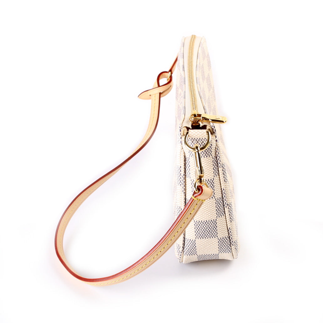 Louis Vuitton Pochette Accessories NM Azur Damier Clutch Bag